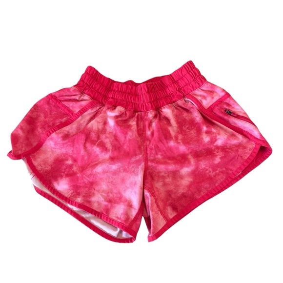 lululemon athletica Pants - Lululemon Size 4 Beat The Heat Short Tidal Trip Boom Juice Pink Tie Dye.